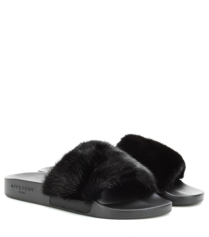 Slide into summer in Kylie's furry Givenchy sandals – Shoes Post