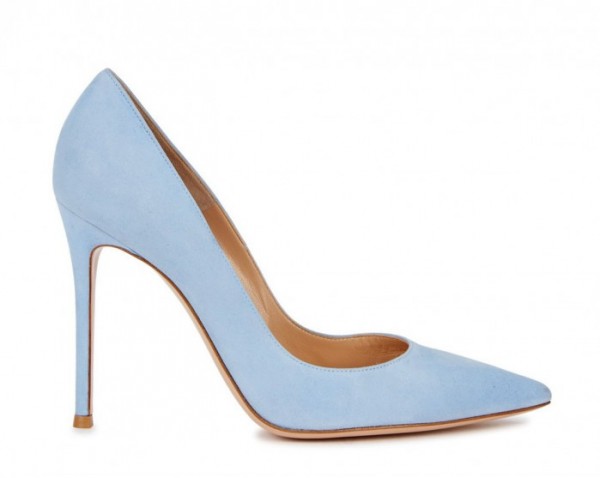 Gianvito Rossi Ric blue suede pumps – Shoes Post