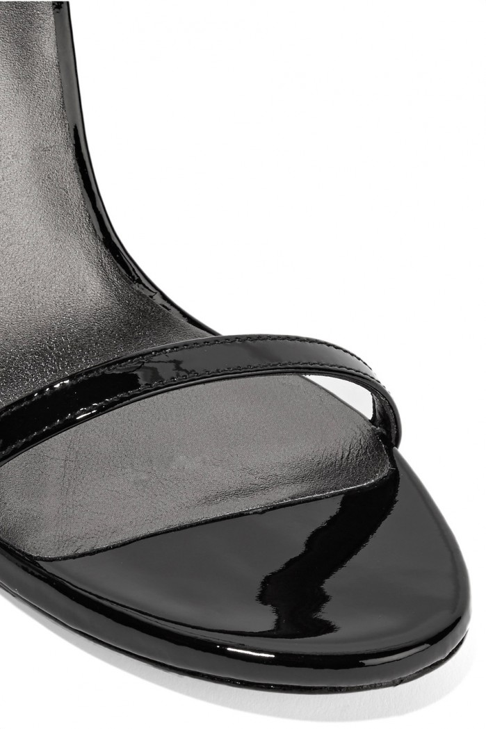 STUART WEITZMAN NudistSong patent-leather sandals – Shoes Post