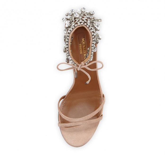 AquazzuraEden Crystal-Embellished Sandal – Shoes Post