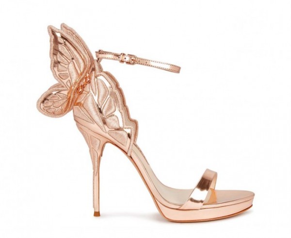 Sophia Webster Chiara gold winged leather sandals – Shoes Post