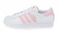 Adidas Superstar Original Fashion Sneaker, White/Pink – Shoes Post