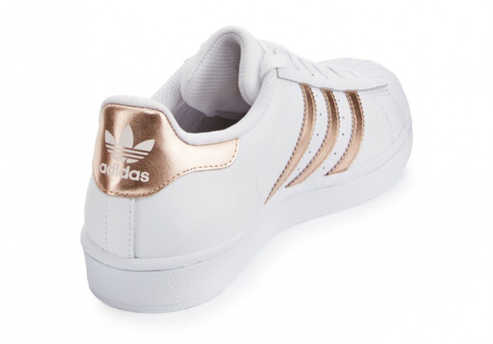 Adidas Superstar Original Fashion Sneaker, White/Rose Gold – Shoes Post