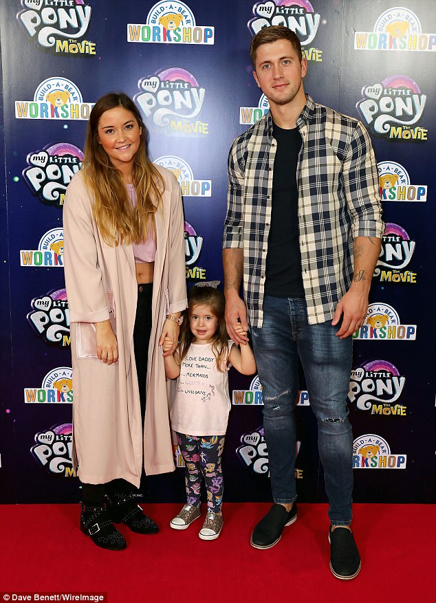 Jacqueline Jossa and her beautiful family last night in London