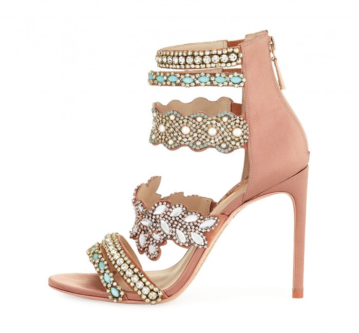 Sophia Webster Eden Crystal-Embellished Satin Sandal – Shoes Post