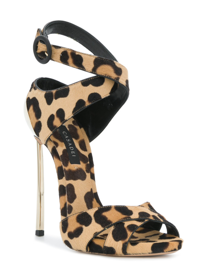 CASADEI leopard print Blade sandals – Shoes Post