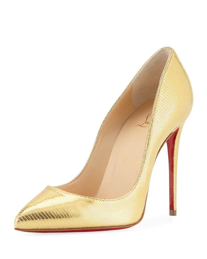 Christian Louboutin Pigalle Follies Embossed Red Sole Pump – Shoes Post
