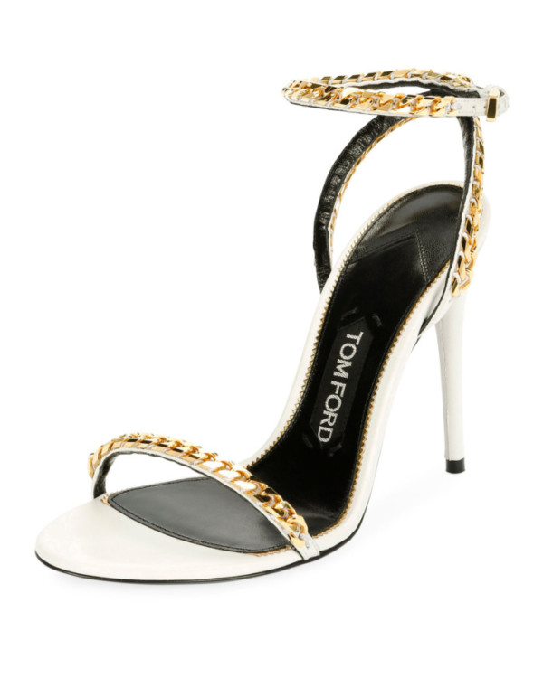 TOM FORD Curb-Chain Ankle 105mm Sandal – Shoes Post