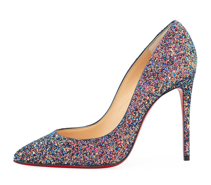 Christian Louboutin Pigalle Follies Glitter Red Sole Pump – Shoes Post