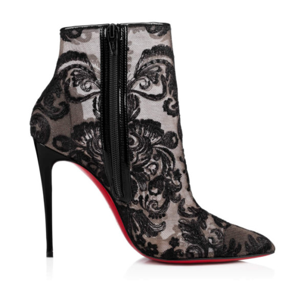 louboutin lace boots