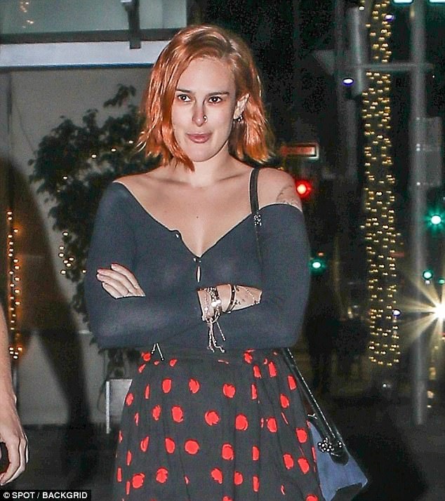 Rumer Willis' Sheer Shirt Look Is Business On Bottom, Party Up Top (PHOTOS)