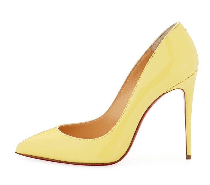 Christian Louboutin Patent Pointed-Toe Red Sole Pump – Shoes Post