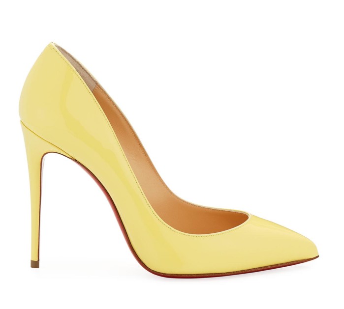Christian Louboutin Patent Pointed-Toe Red Sole Pump – Shoes Post