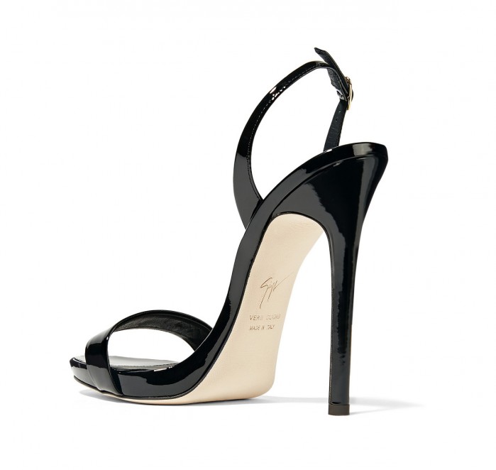 GIUSEPPE ZANOTTI Sophie patent-leather slingback sandals – Shoes Post
