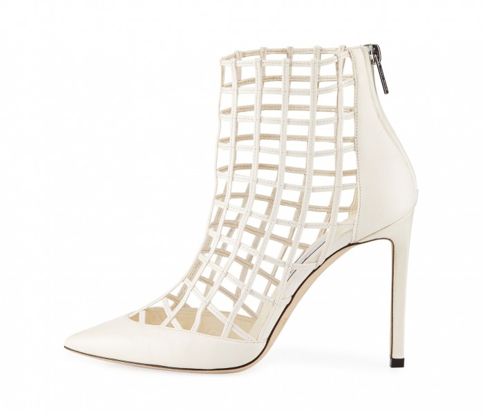 Jimmy Choo Sheldon Napa Leather Cage Bootie – Shoes Post