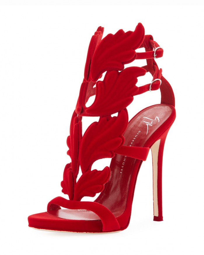 Giuseppe Zanotti Coline Winged Suede Sandal – Shoes Post