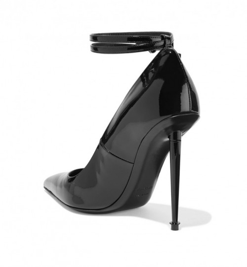 silver tom ford padlock heels