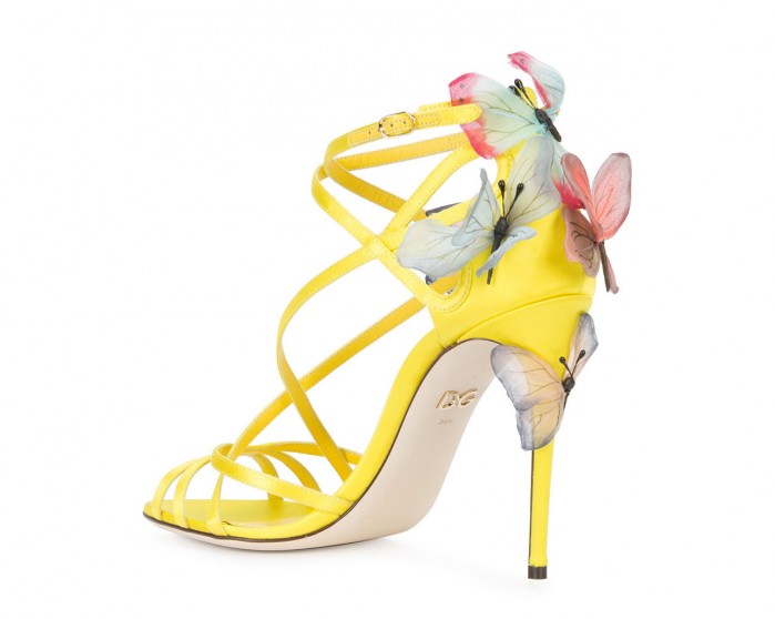 DOLCE & GABBANA Keira sandals with butterfly appliqués – Shoes Post