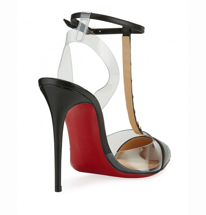 Christian Louboutin Nosy Spiked T-Strap Red Sole Pump – Shoes Post