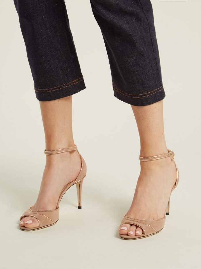 JIMMY CHOO Annie 85 suede sandals – Shoes Post