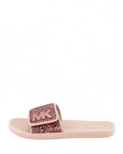 MICHAEL Michael Kors MK Glitter Slide Sandal – Shoes Post