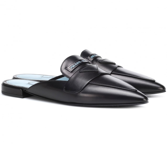 PRADA Leather slippers – Shoes Post