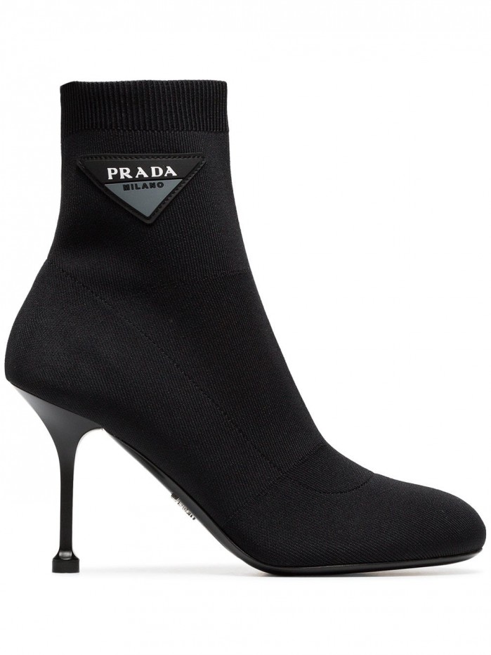 PRADA logo 90 sock booties – Shoes Post