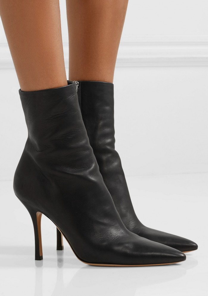 THE ROW Gloria leather ankle boots – Shoes Post