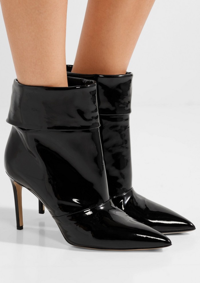 PAUL ANDREW Banner patent-leather ankle boots – Shoes Post