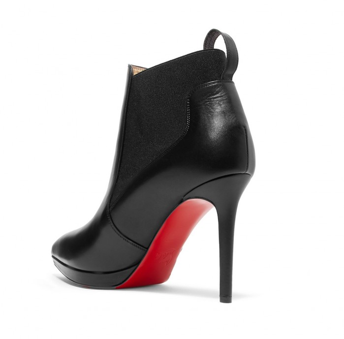 CHRISTIAN LOUBOUTIN Crochinetta 100 leather ankle boots – Shoes Post
