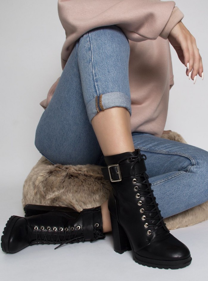 ASOS Simmi London Wide Fit heeled boots in black croc | Shopee Singapore