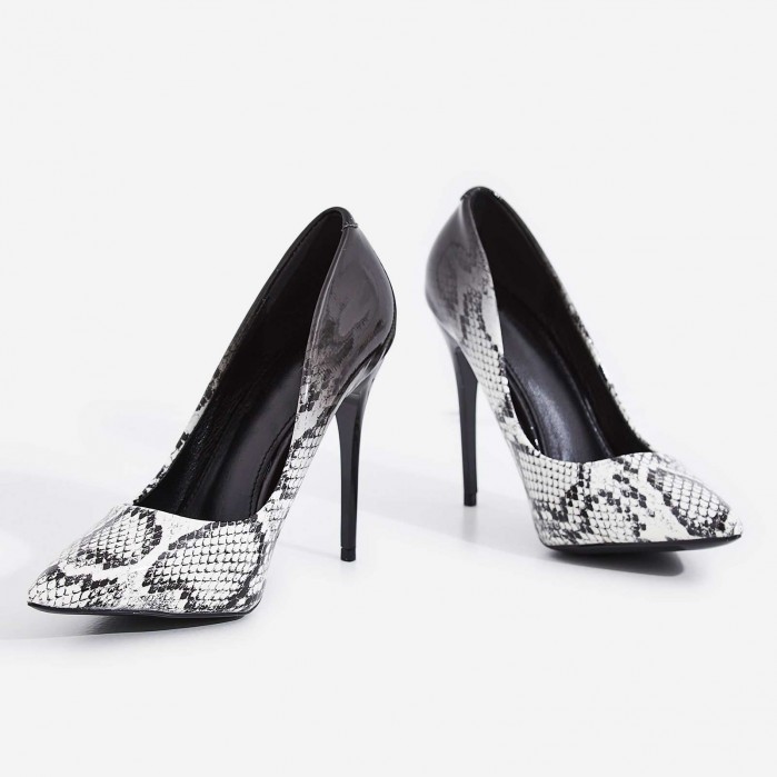 grey snake heels
