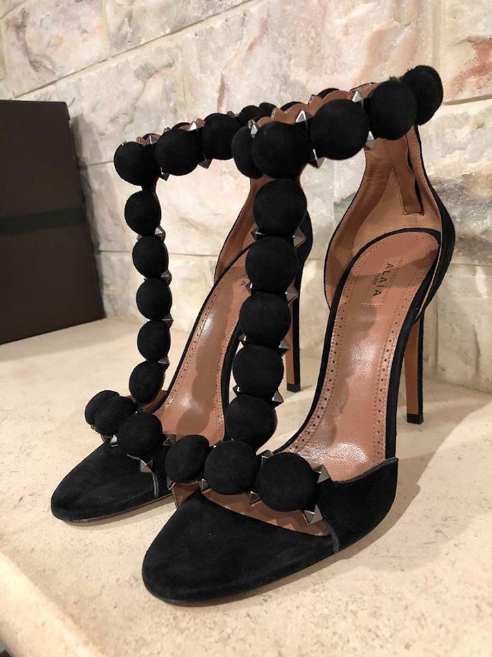 alaia bombe studded sandals