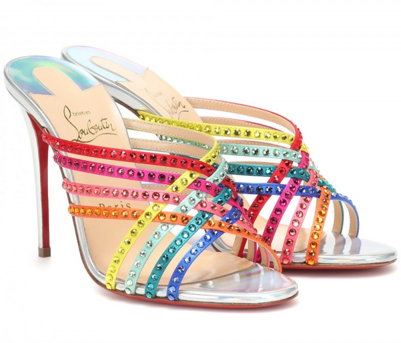 CHRISTIAN LOUBOUTIN Martha 100 embellished sandals – Shoes Post