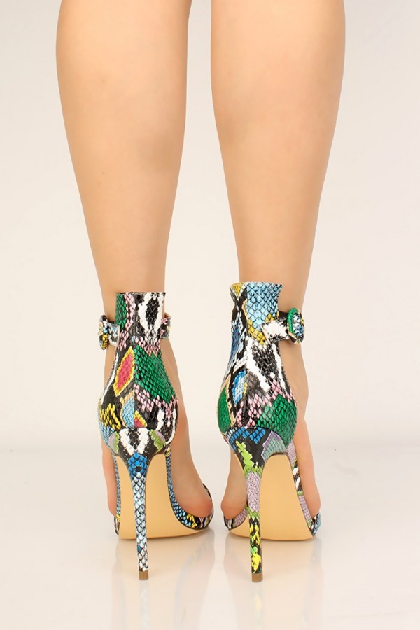 multi snake heels
