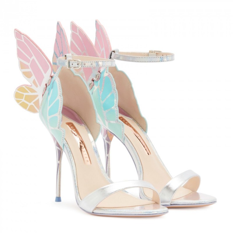Sophia Webster Girls Chiara Sandals in Silver