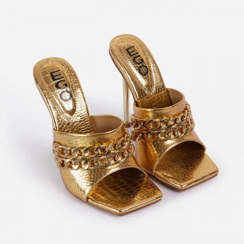 square peep toe mules